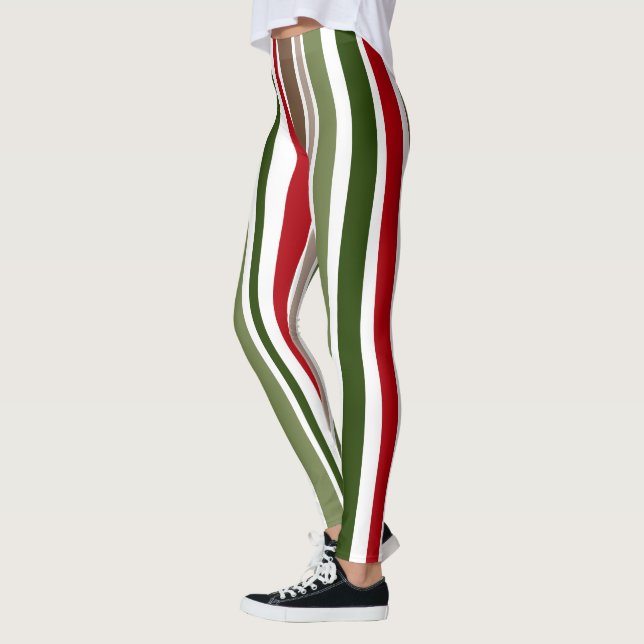 Mutige moderne bunte ungleiche leggings (Links)
