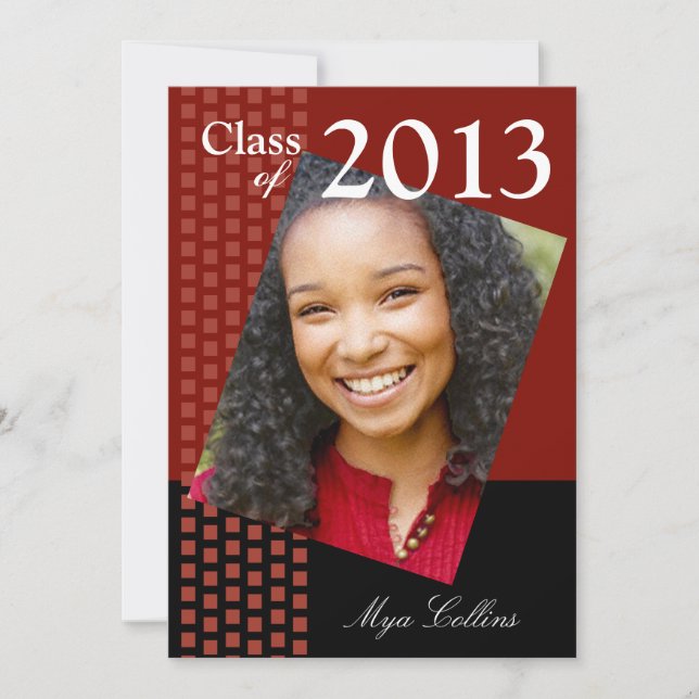 Mutige neue Klasse von Absolvent-Foto-Party 2013 Einladung (Vorderseite)