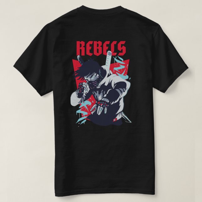 Mutige Rebellen T-Shirt (Design Rückseite)
