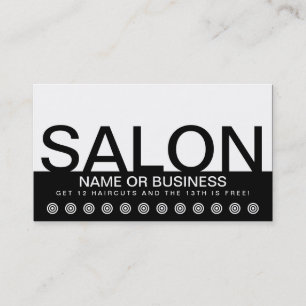 mutige SALON-Kunden-Loyalitätskarte Treuekarte