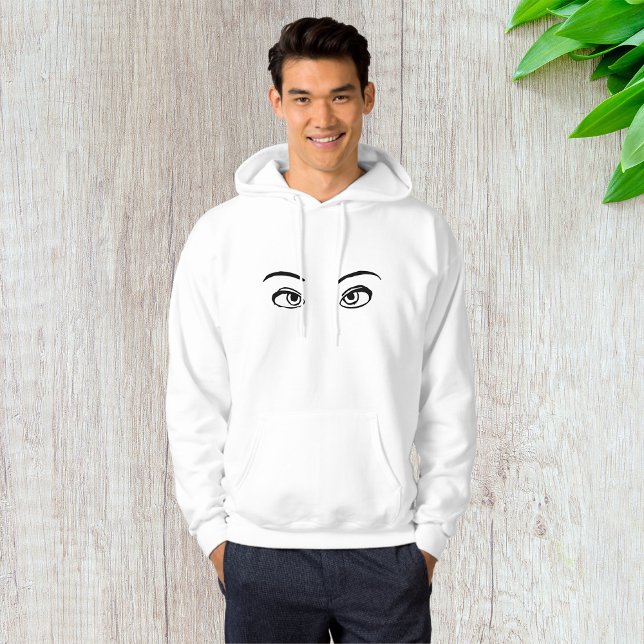 mutige Schwarz-Weiß-Illustration Hoodie (Von Creator hochgeladen)