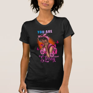 Mutige Schwarze Diva mit Ermutigender Eleganz T-Shirt