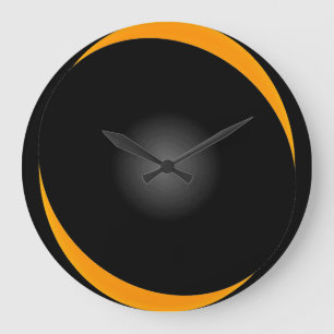 Mutige schwarze OPkunst-moderne Illusion Große Wanduhr