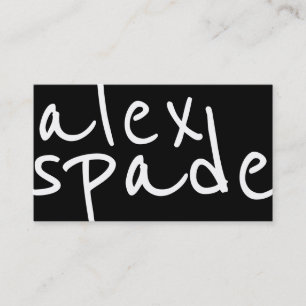 Mutige Schwarzweiss-Grafikdesign-Visitenkarte Visitenkarte