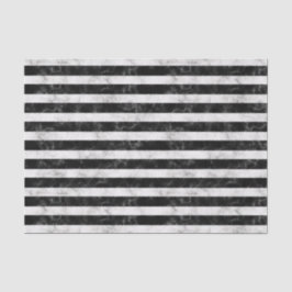 Mutige Schwarzweiss-Marmorstreifen Seidenpapier