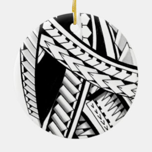 mutige Stammes- das Polynesien-Inselhawaii tatau Keramikornament