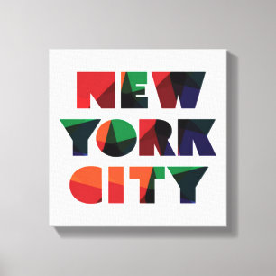 Mutige Typografie New York City Leinwanddruck