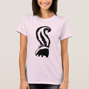 Mutige und niedliche Stinktier-Illustration T-Shirt