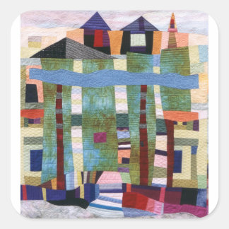 MUTIGEN QUADRATISCHER AUFKLEBER