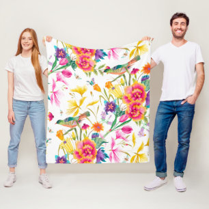 Mutiger bunter Sommer-Druck Fleecedecke