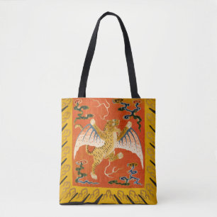Mutiger Chinese winged Tiger, Orange und Gelb