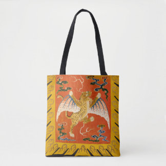 Mutiger Chinese winged Tiger, Orange und Gelb