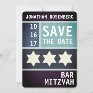Mutiger Davidsstern Bar Mitzvah Save the Date