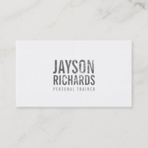 Mutiger grauer Schmutz gestempelte Visitenkarte