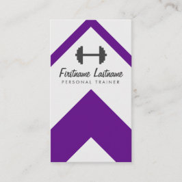 Mutiger lila persönlicher Trainer u. Fitness Visitenkarte