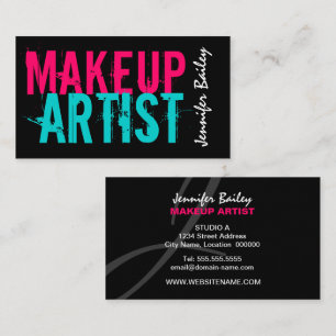 Mutiger Maskenbildner Visitenkarte