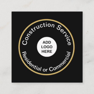 Mutiger moderner Bau Quadratische Visitenkarte