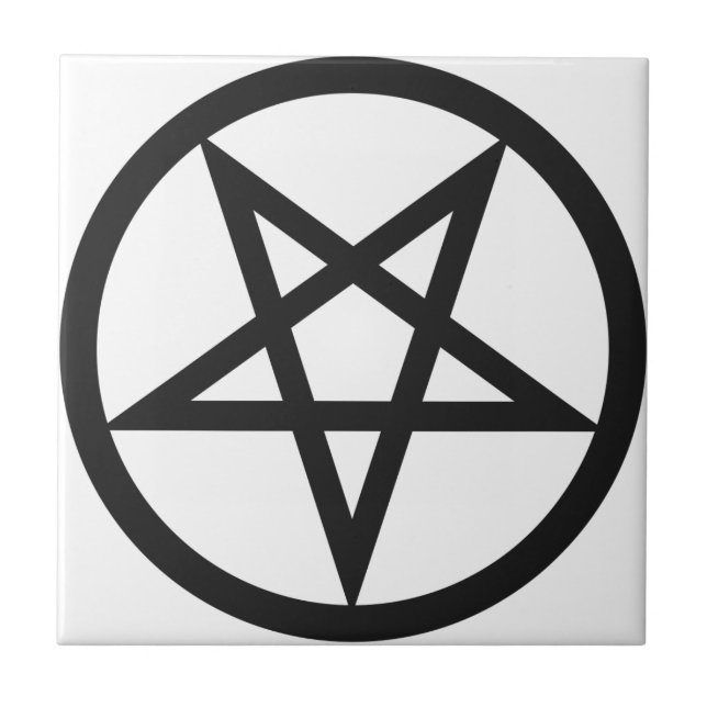 Mutiger Pentagram Fliese (Vorderseite)