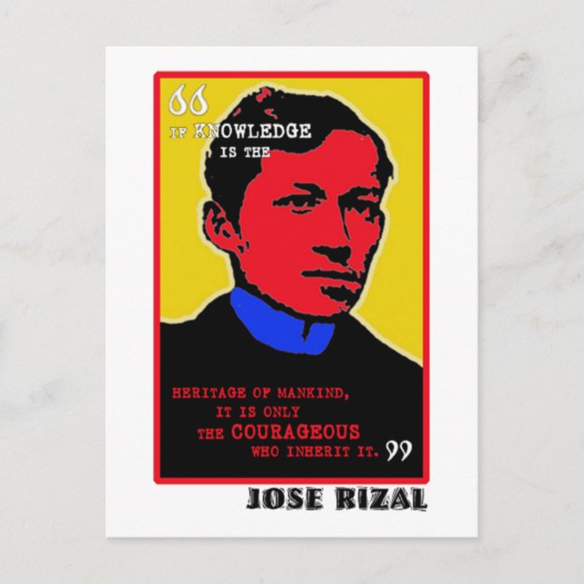 Mutiger Rizal Postkarte (Vorderseite)