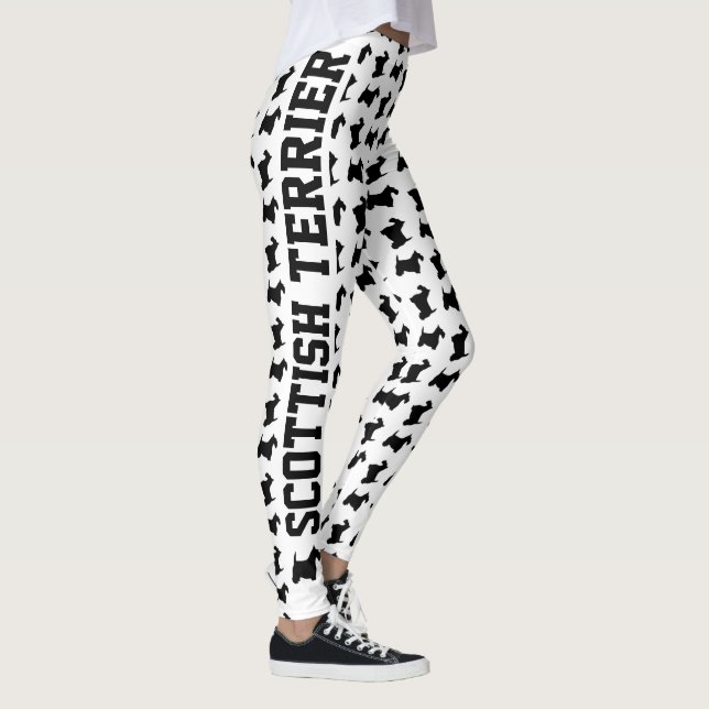 Mutiger Scottish Terrier Leggings (Rechts)