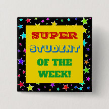Mutiger "SUPERstudent der WOCHE!" Knopf