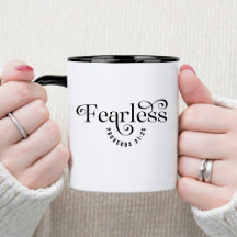 Mutiges Bibelvers-Christen-Kaffeetasse