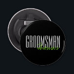 Mutiges Buchstabe-"Trauzeuge-" kundenspezifisches Flaschenöffner<br><div class="desc">Personalisierte Geschenke für Ihr Hochzeits-Party.</div>