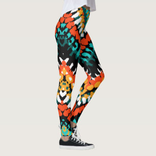 Mutiges ethnisches gebürtiges Stammes- Muster Leggings