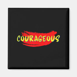 Mutiges Inspirierendes Motivierendes Zitat Glaube  Magnet