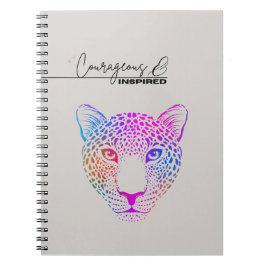 Mutiges & Inspiriertes Kosmisches Leopard-Notizbuc Notizblock