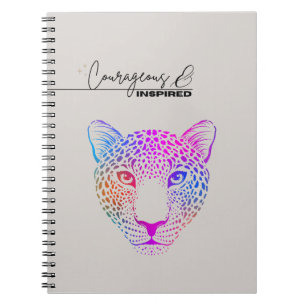 Mutiges & Inspiriertes Kosmisches Leopard-Notizbuc Notizblock