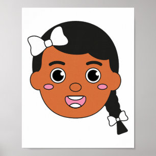 Mutiges Mädchen Black History Month Frauen Afrikan Poster