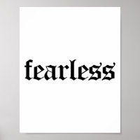 Mutiges T-Shirt, furchtlos und starke Motivation