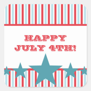 Mutiges US Flagge-quadratische Aufkleber