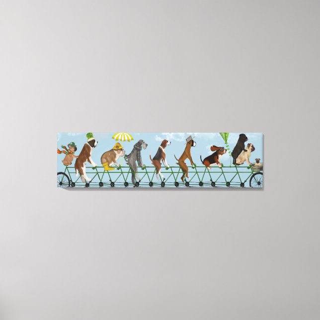 Mutley-Crew auf Tandem Leinwanddruck (Vorderseite)