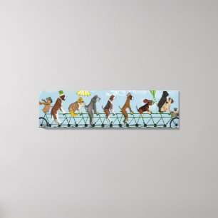 Mutley-Crew über Tandem Leinwanddruck