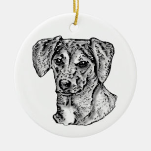 Mutt Keramik Ornament