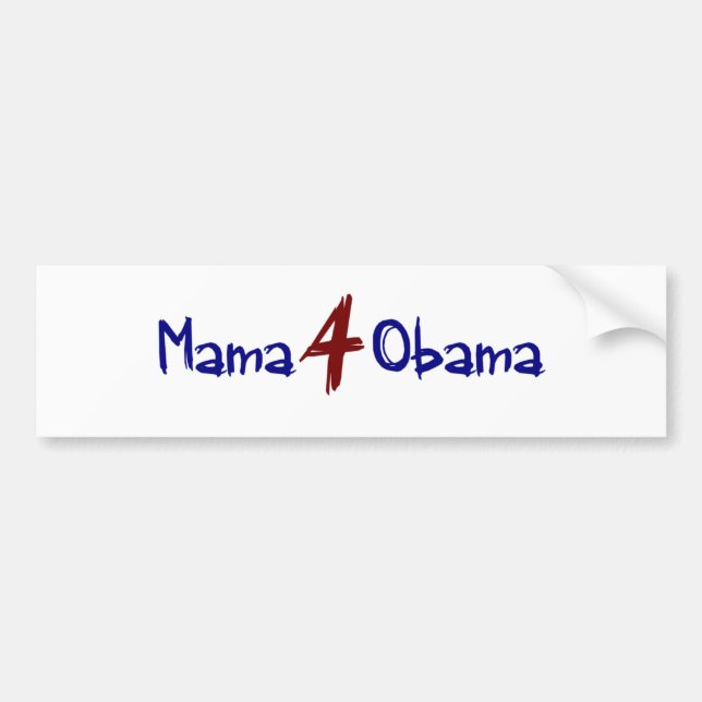 Mutter 4 Obama (2) Autoaufkleber (Vorne)