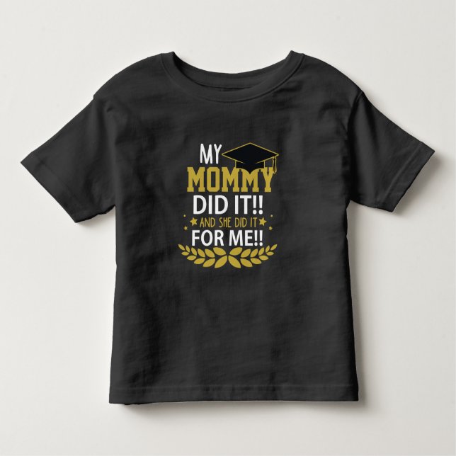 Mutter Abschluss Familienempfang Mama Schule Kleinkind T-shirt (Vorderseite)