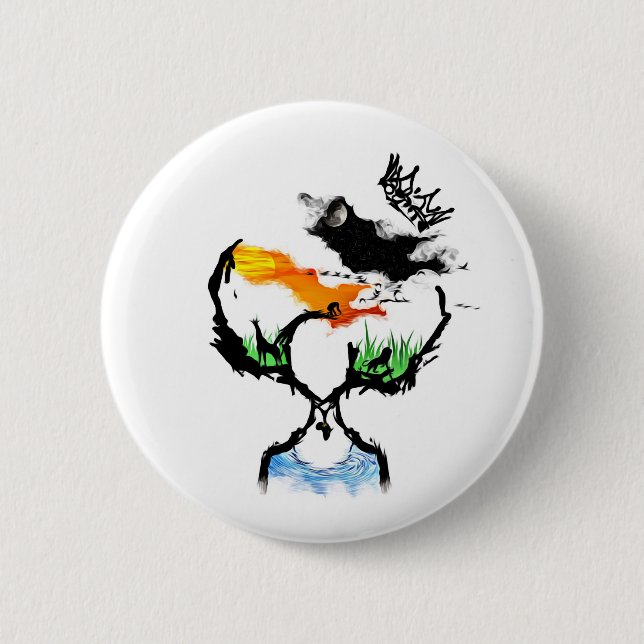 Mutter Afrika Button (Vorderseite)