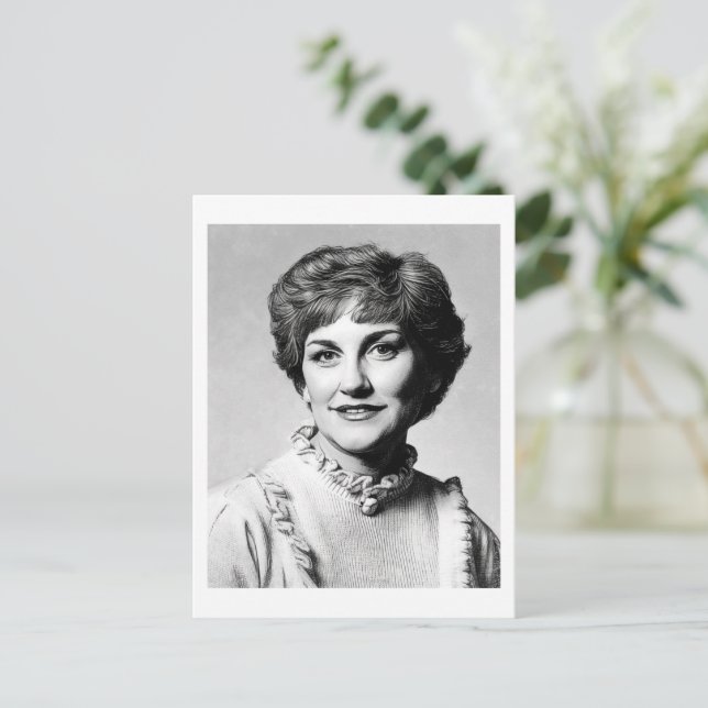 Mutter als Computer-Zeichnungskarte Postkarte (Stehend Vorderseite)