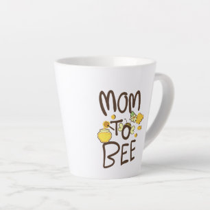 Mutter an Biene mit Cartoon-Verzierung Milchtasse