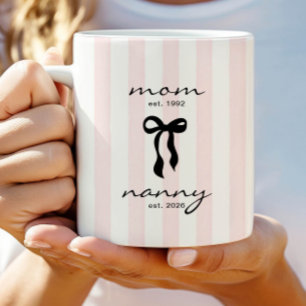 Mutter an Nanny Est Tasse mit Schleife