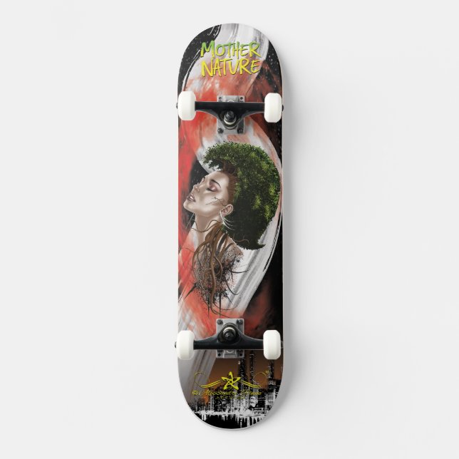 Mutter Art 2/4 Skateboard (Vorderseite)