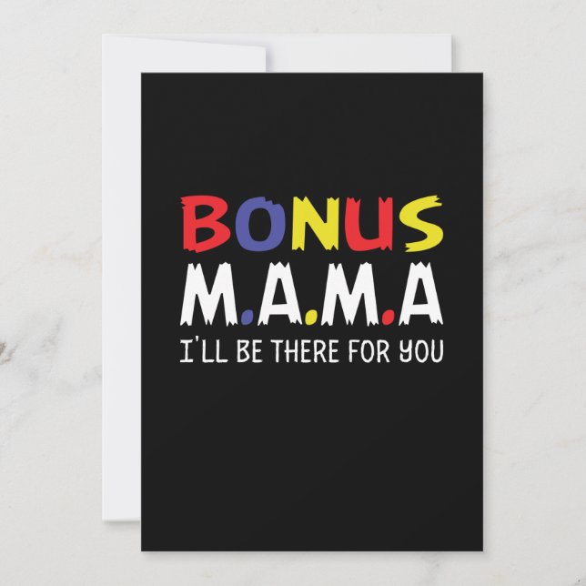 Mutter Art Bonus Mama Einladung (Vorderseite)