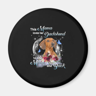 Mutter Art Dackel Mama Birthday Magnet