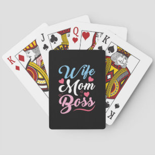 Mutter Art Ehefrau Mama Boss Spielkarten