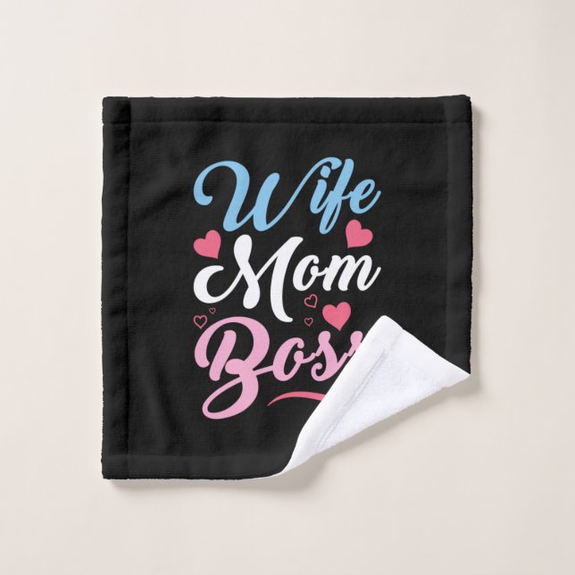 Mutter Art Ehefrau Mama Boss Waschlappen (Waschlappen)