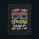 Mutter Art erste Mal Oma Birthday Fleecedecke<br><div class="desc">Mutter Art erste Mal Oma Birthday</div>