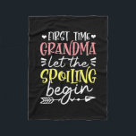 Mutter Art erste Mal Oma Birthday Fleecedecke<br><div class="desc">Mutter Art erste Mal Oma Birthday</div>